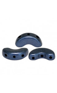 Les perles par Puca® Arcos beads Metallic mat dark blue 23980/79032